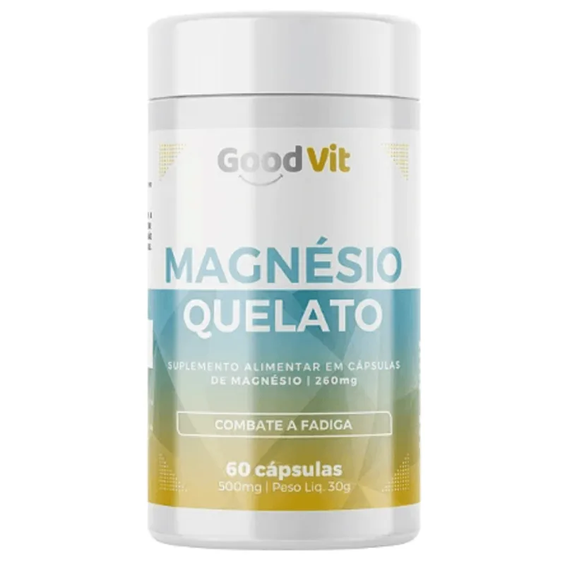 Magnésio Quelato C/60 Cápsulas - Good Vit