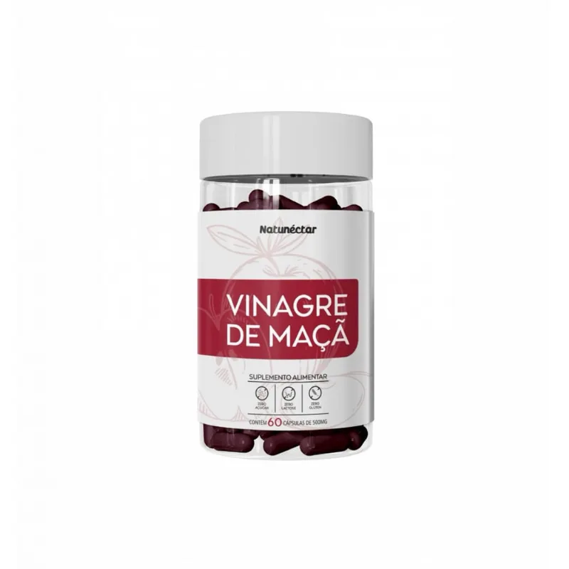 Vinagre De Maçã Em Pó -60 Cápsulas - Natunéctar