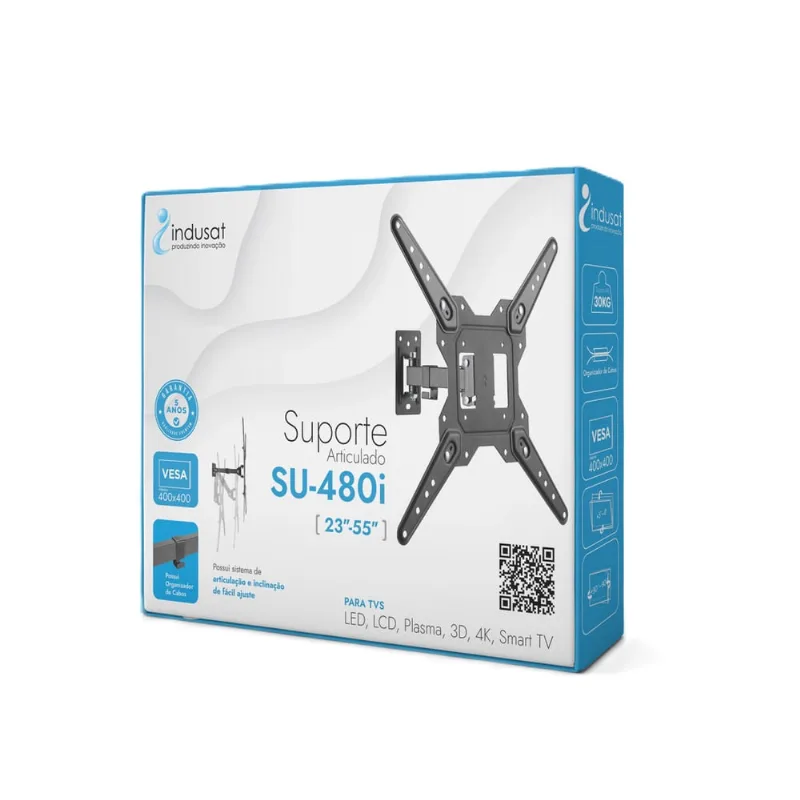 Suporte Articulado Indusat SU-480i Para TVs de 23 a 55