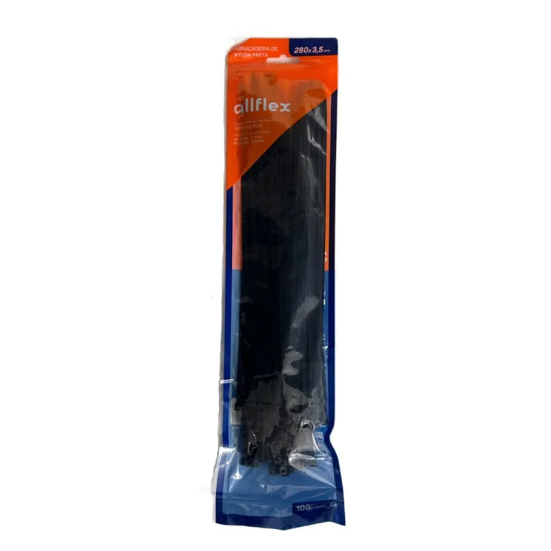 Abraçadeira Nylon Allflex 280x3,5mm Preta