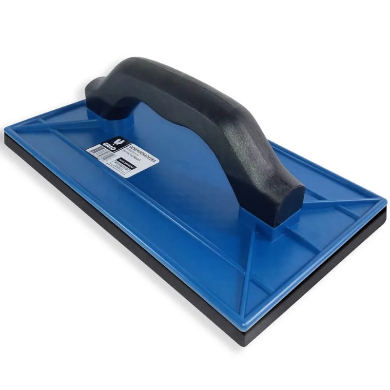 Desempenadeira Plástica Com Borracha Azul 150x260mm - 00815/04 - Galo Galo
