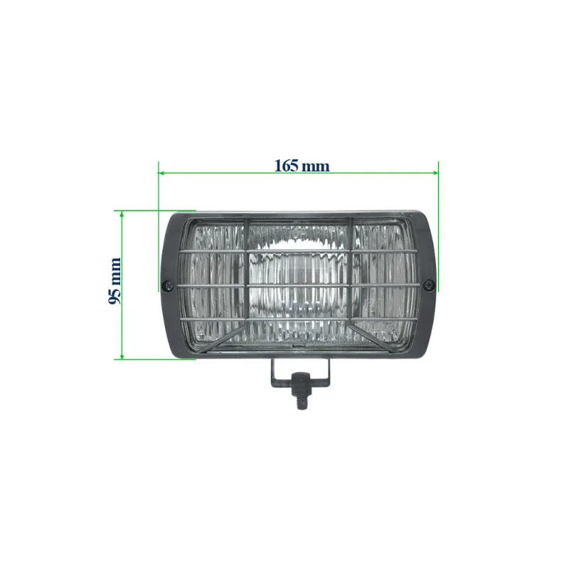 Farol Milha Neblina Universal com Grade Universal Orgus