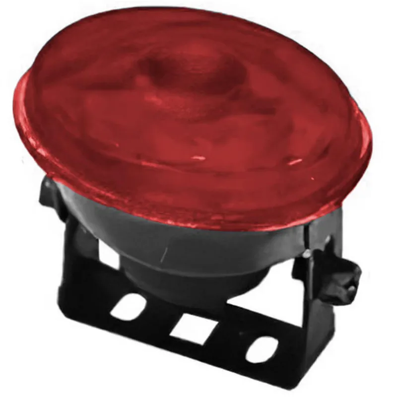 Farol de Milha Dianteiro Lente Vermelha Oval Liso Orgus XR260VM