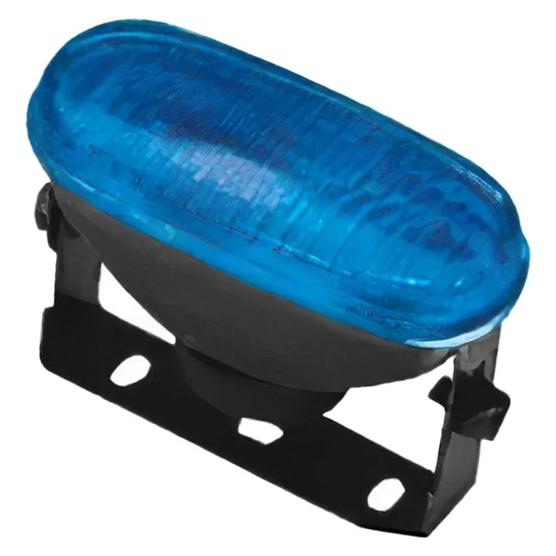 Farol de Milha Lente Azul Oval LD LE Auxiliar Neblina Orgus