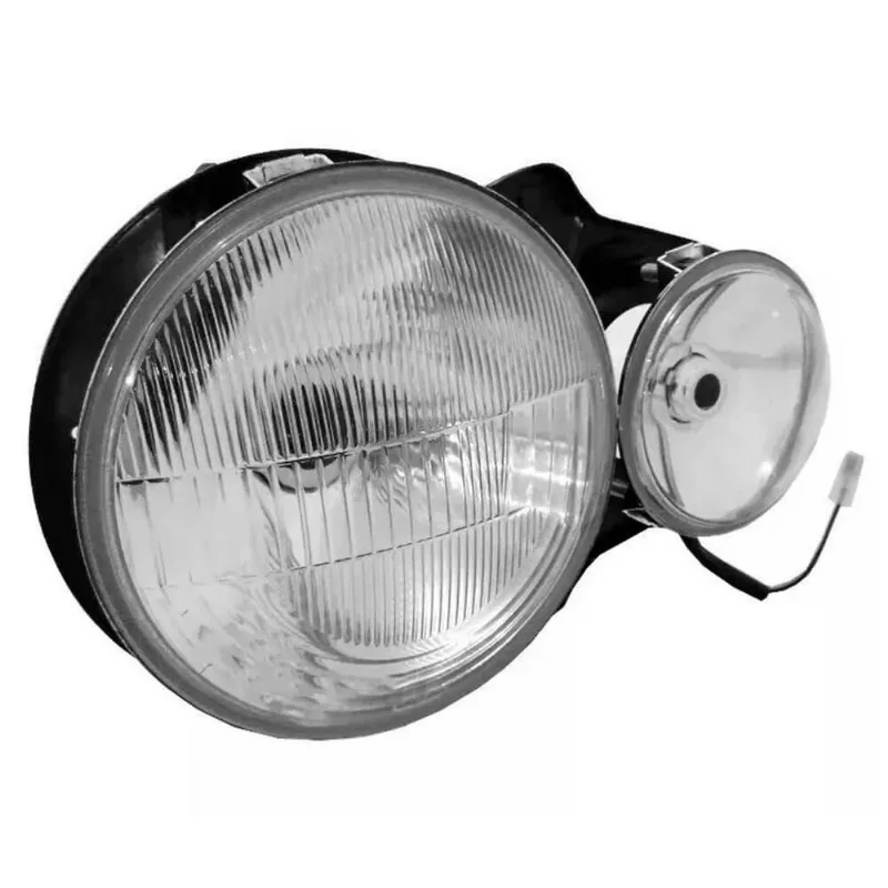 Farol L200 2003 A 2007 H4/h1 Com Auxiliar De Milha