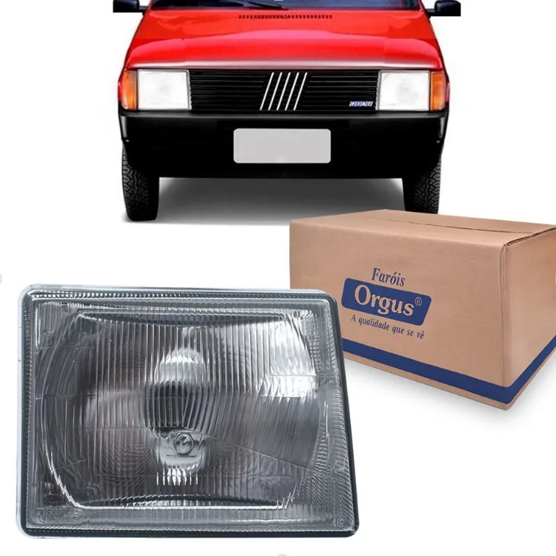 Farol Uno Fiorino Elba Prêmio 1984 até 1994 Vidro Orgus Direito
