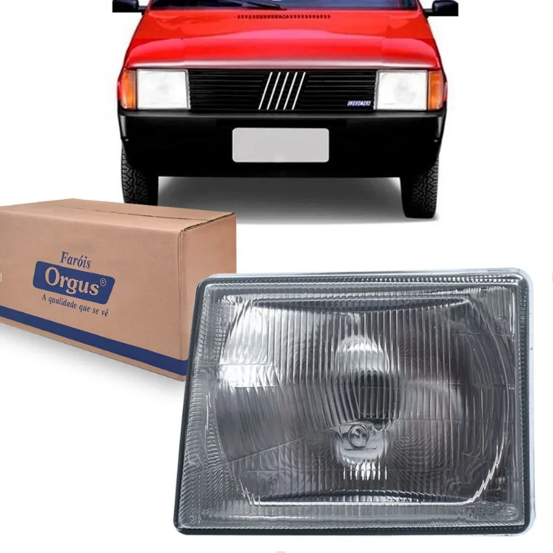 Farol Uno Fiorino Elba Prêmio 1984 até 1994 Vidro Orgus Esquerdo