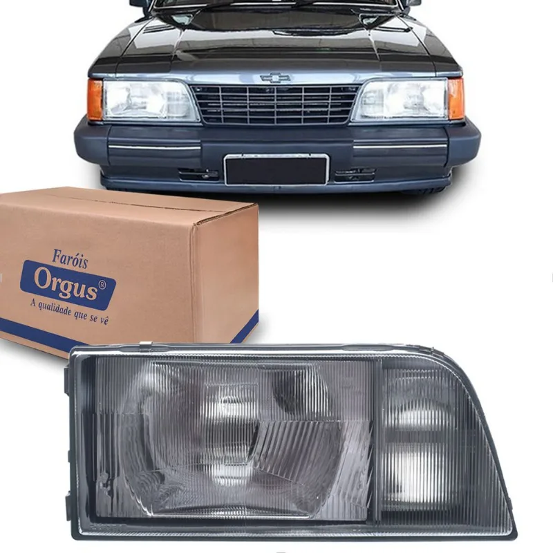 Farol Opala Caravan 1988 até 1992 Auxiliar Neblina Vidro Orgus Direito