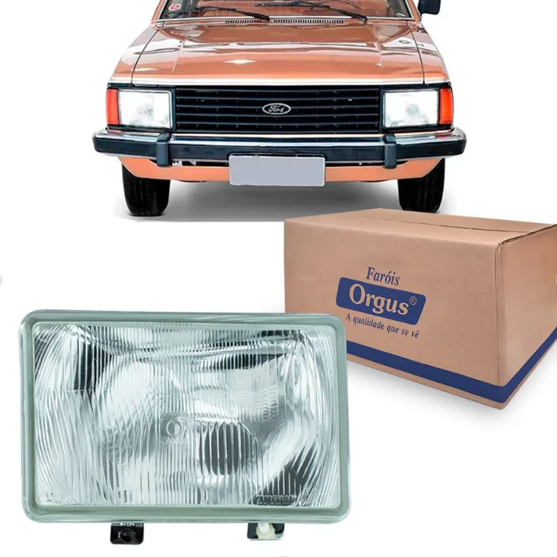 Farol Pampa Del Rey 1982 até 1986 Corcel Belina II 1978 até 1984 Vidro Orgus Esquerdo