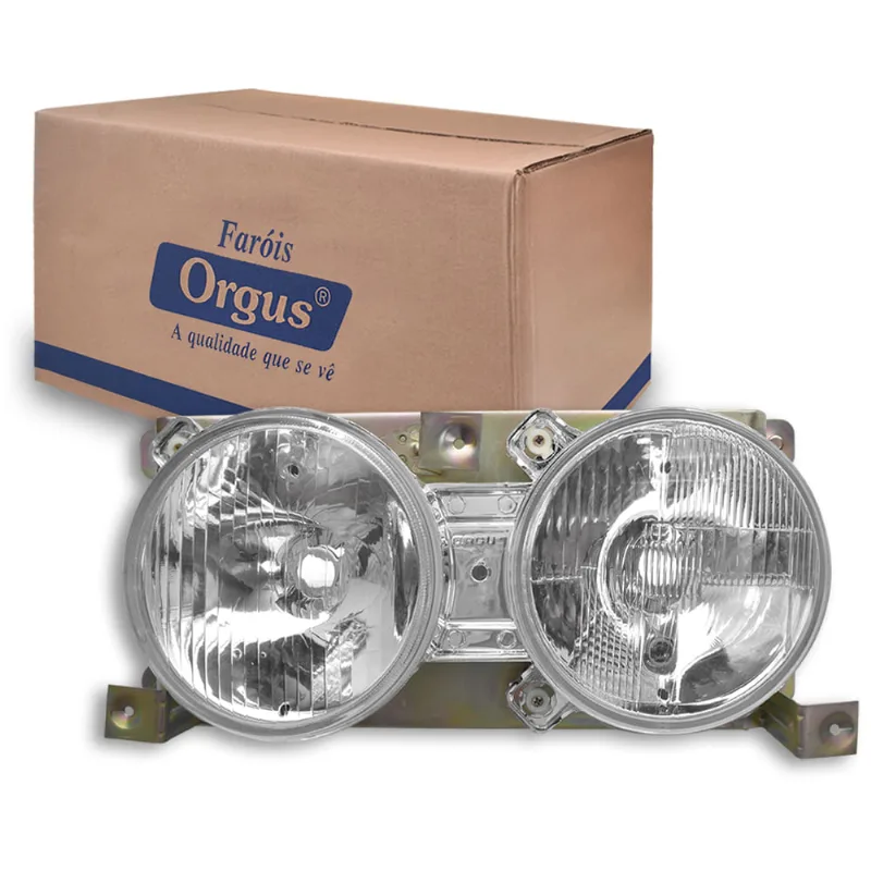 Farol para MB 1218 1418 1620 1630 1996 até 1999 Vidro Redondo Foco Duplo Orgus Esquerdo