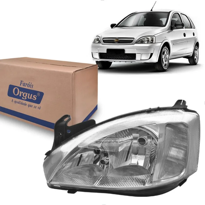 Farol Corsa Montana 2002 até 2007 Pisca Frisado Orgus Esquerdo