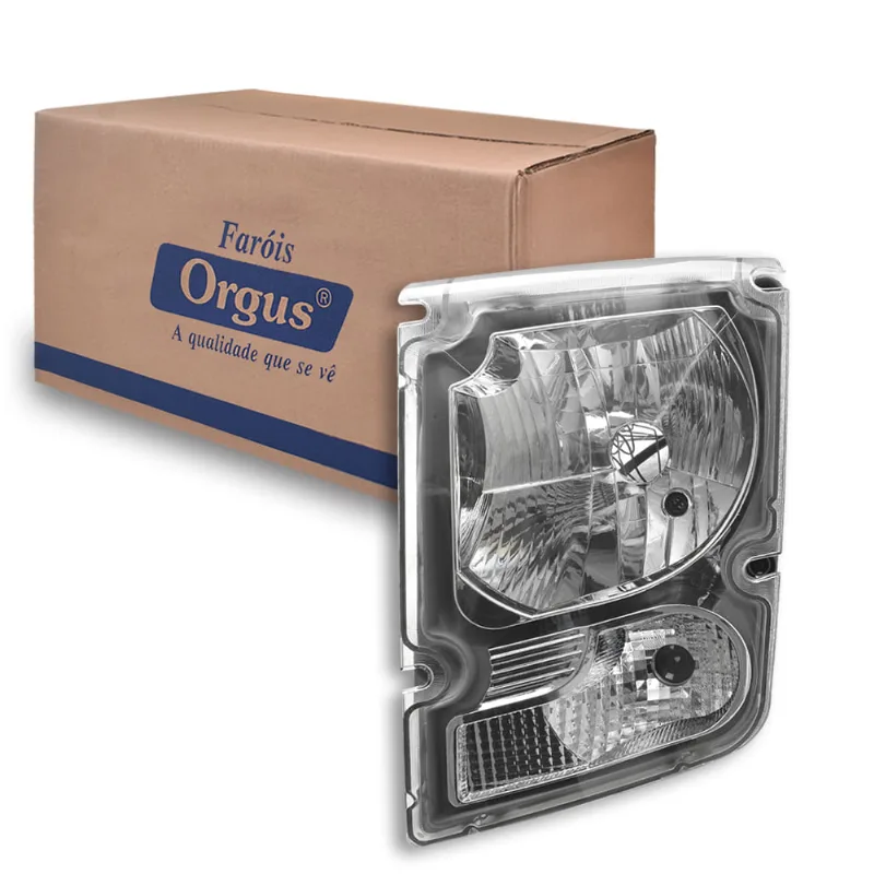 Farol para Volvo VM17210 VM260 VM310 2006 até 2011 com Pisca Carcaça Cinza Esquerdo Orgus