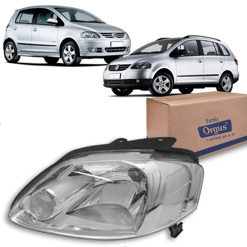 Farol Fox Crossfox Spacefox 2004 até 2009 Cibié Orgus Esquerdo