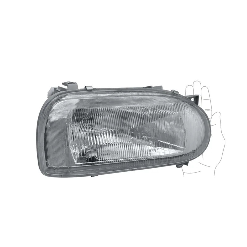 Farol Vw Golf GL MK3 1992 até 1997 Direito Orgus