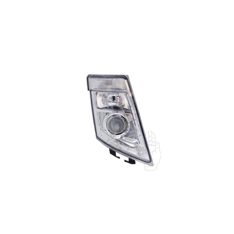 Farol para Volvo FH420 FH460 FH500 FH540 2011 até 2015 com LED DRL Orgus Direito