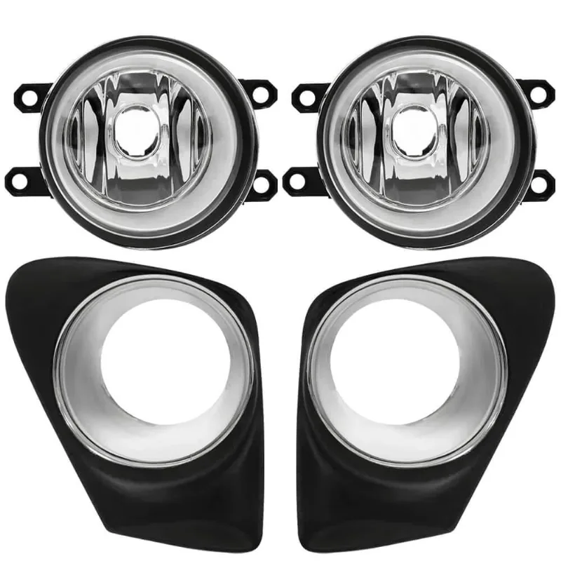 Kit Farol de Milha Corolla 2012 a 2014 Auxiliar Neblina Moldura Cromada Orgus