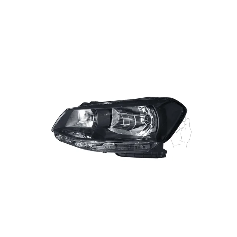 Farol Gol Saveiro Voyage G6 2012 até 2016 Máscara Negra Orgus Esquerdo