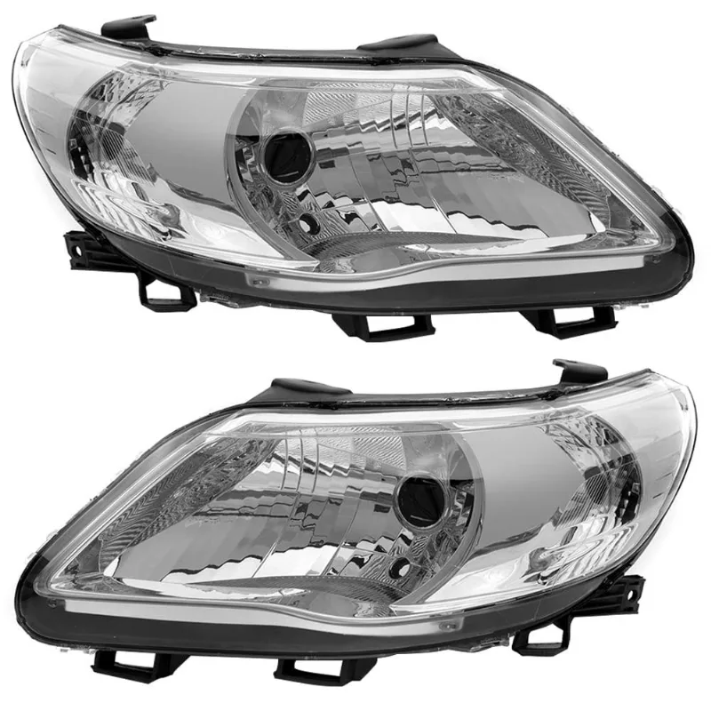 Par Farol Gol G5 2009/2012 Máscara Metalizada Bi-parabola