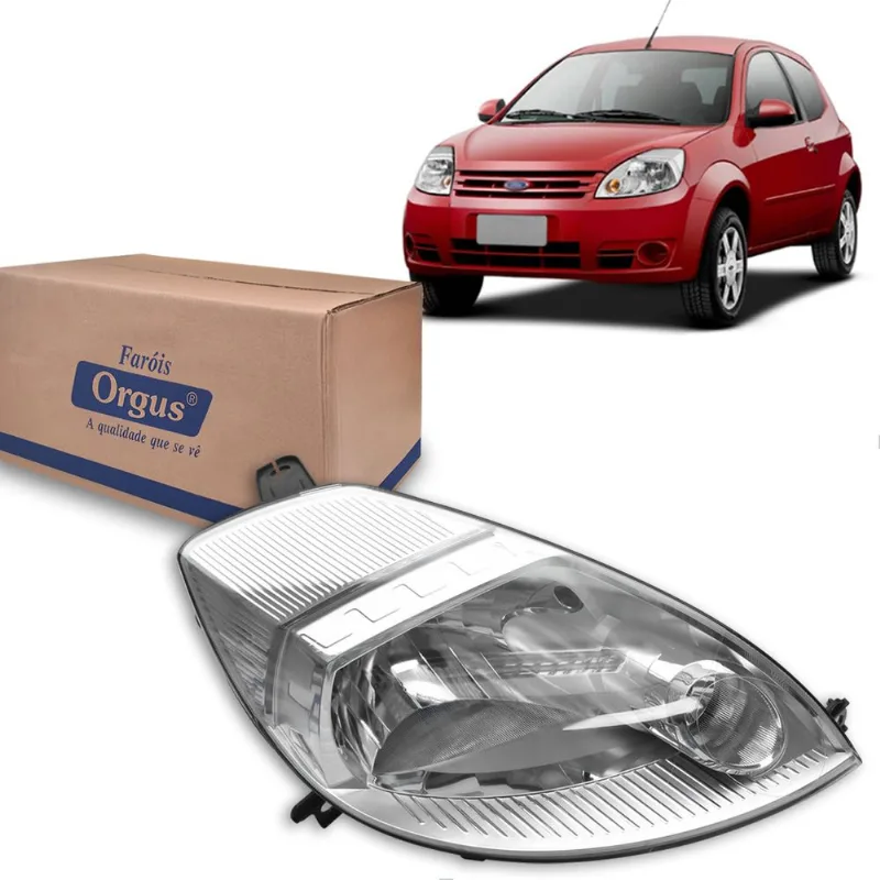 Farol para Ford Ka 2008 2009 2010 2011 2012 2013 Orgus Direito