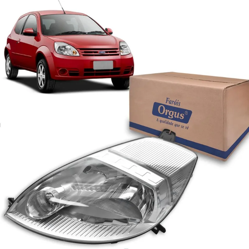 Farol para Ford Ka 2008 2009 2010 2011 2012 2013 Orgus Esquerdo