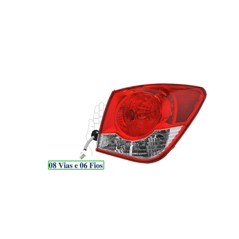 Lanterna Traseira Cruze Sedan 12/ Fixa Orgus Direito