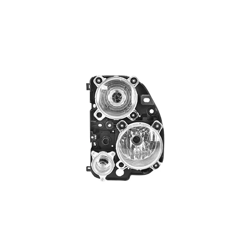 Farol para Mercedes Benz Actros 2015 até 2020 com Pisca Chicote Redondo Orgus Direito