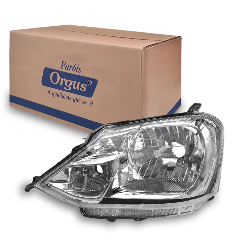 Farol Etios 2012 até 2021 Carcaça Preta Orgus Esquerdo