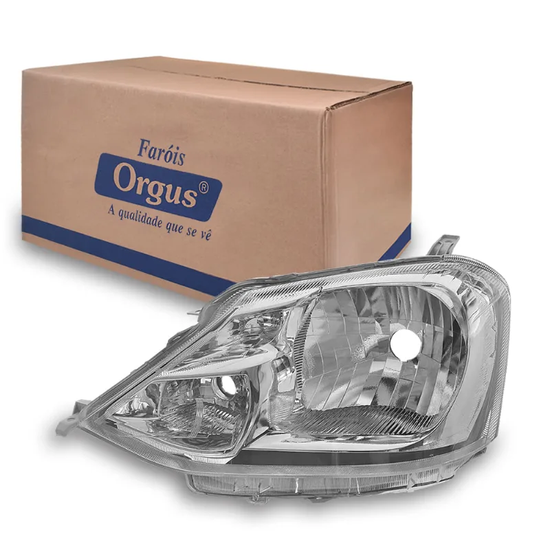 Farol Etios 2012 até 2021 Carcaça Cinza Orgus Esquerdo