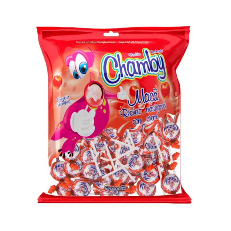 Pirulito Simonetto Chamby Maçã 432g