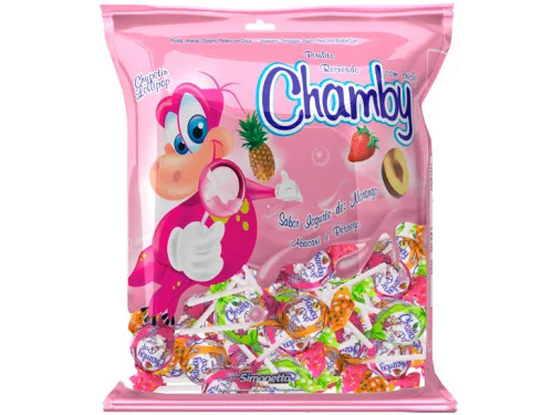 Pirulito Simonetto 180gr Chamby Pop Sort Chicle