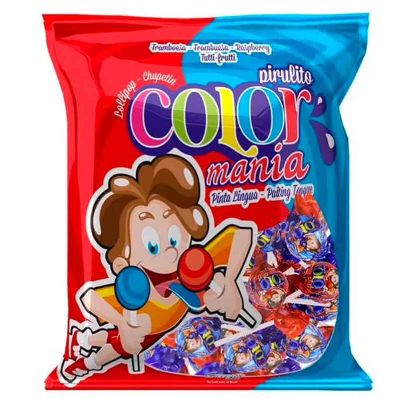 Pirulito Simonetto Color Mania Sort 500g
