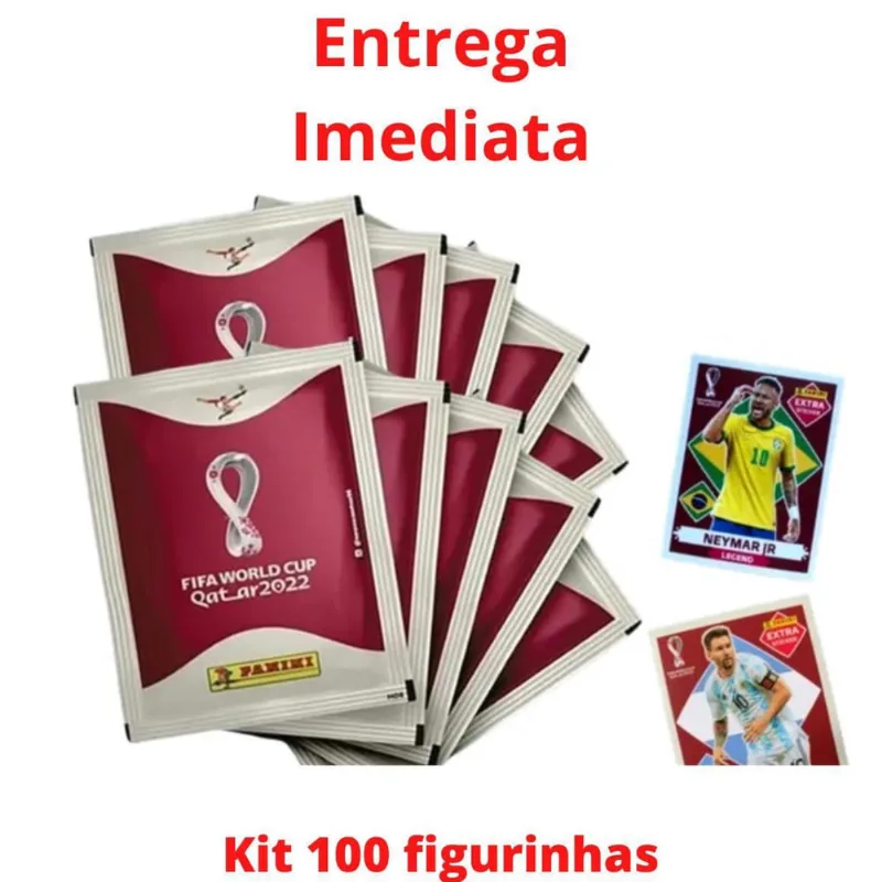 20 Pacotes Kit Com 100 Figurinhas Da Copa Qatar 2022