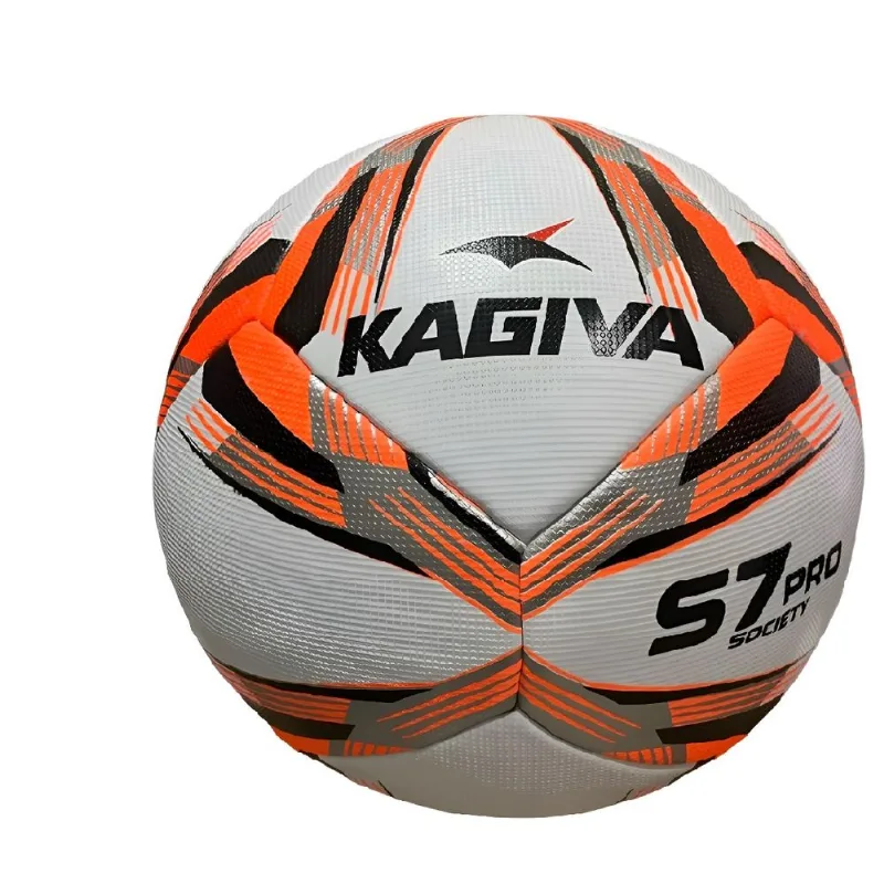 Bola De Futsal Kagiva Society S7 Pro Cor Laranja/preto