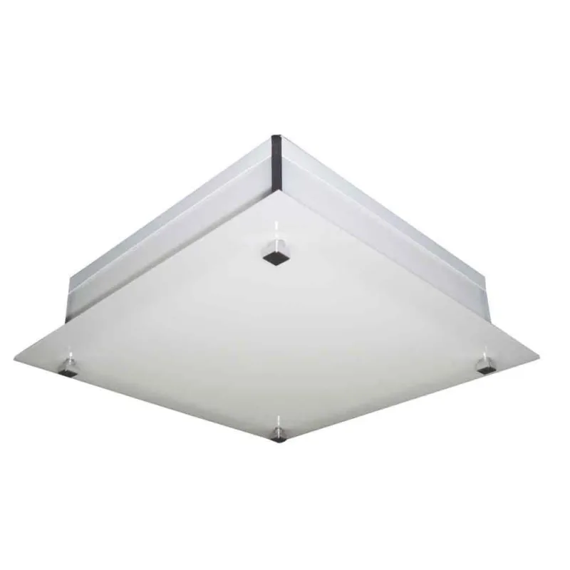 Plafon para 4 lâmpadas Malaga 40x40cm branco Tualux - Tualux - Iluminação
