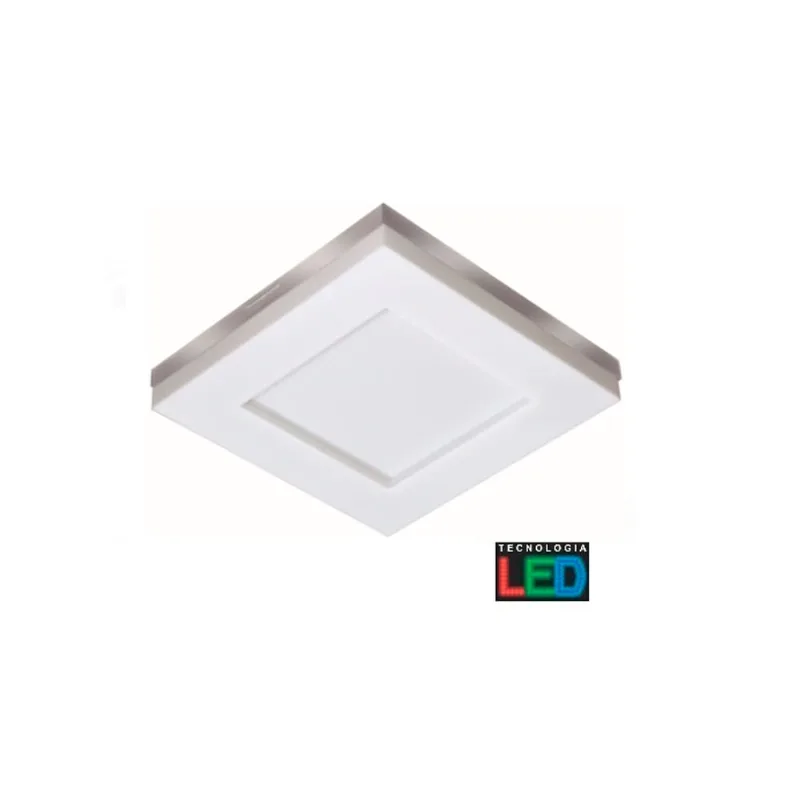 Plafon de sobrepor LED Tualux 26cm bivolt 16W 6500K branca Astúrias