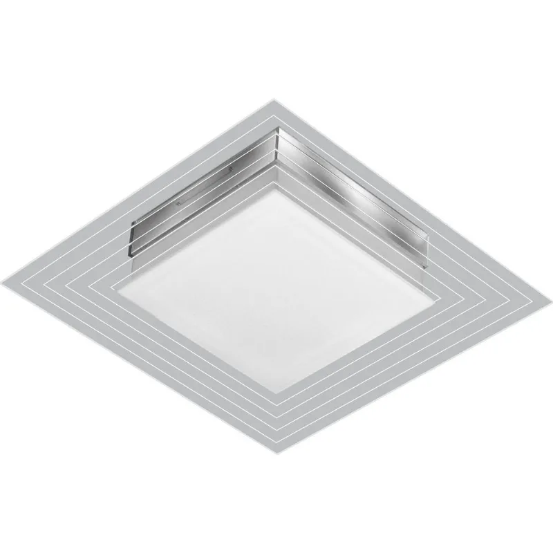 Arandela quadrada LED Tualux 25cm 9W bivolt 3000K amarela Lisboa