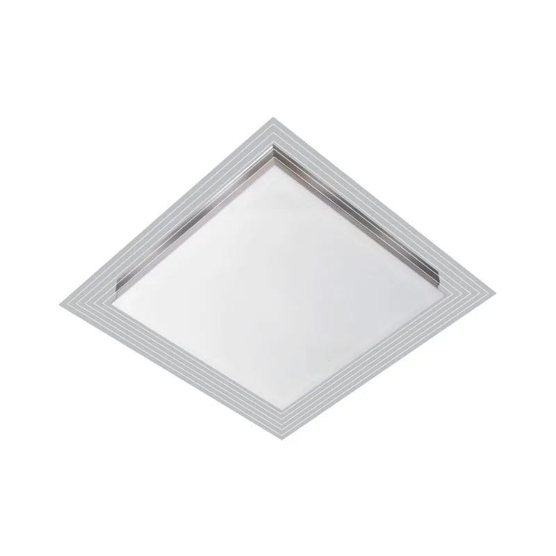 Arandela quadrada LED Tualux 25cm 9W bivolt 6500K branca Lisboa - Tualux