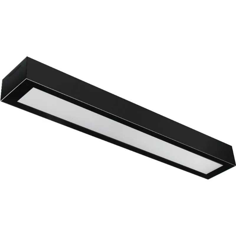 Luminaria Led Valencia 18W 65X10 Retangular Preto 6500K Bivolt Tualux - Tualux