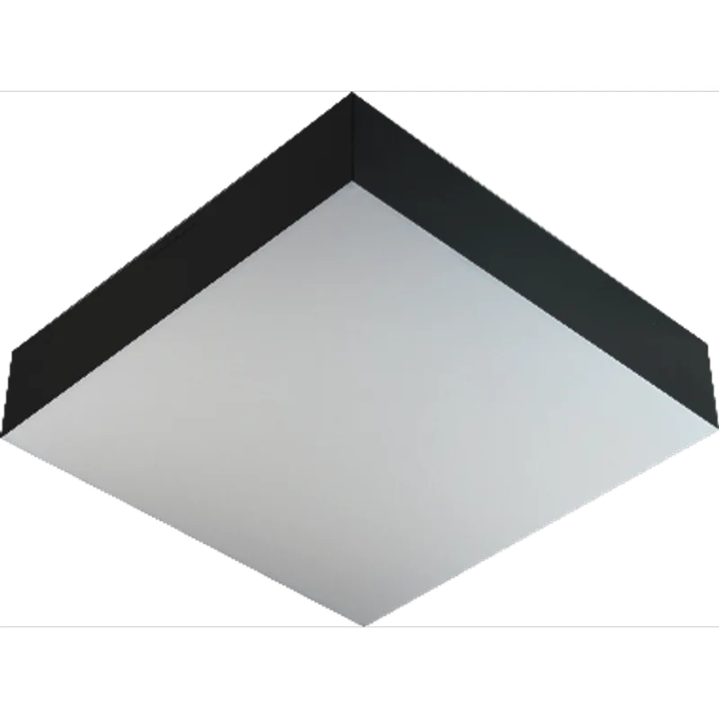 Plafon Valencia 04 Quadrado 36X36 Preto Para 4 Lampadas E27 Tualux - Tualux