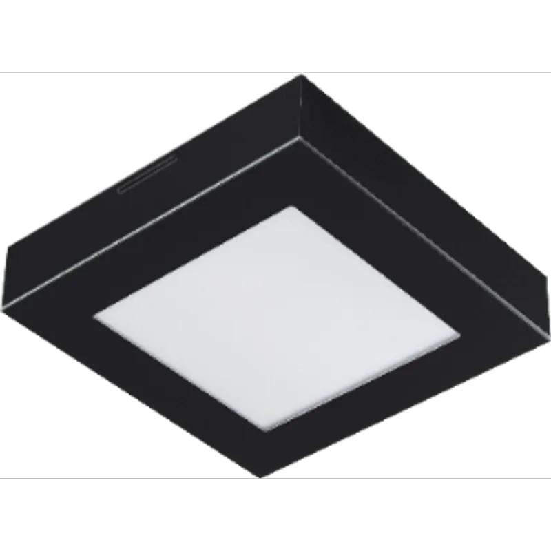 Plafon Led Valencia 9W 18X18 Preto 6500K Bivolt Tualux - Tualux
