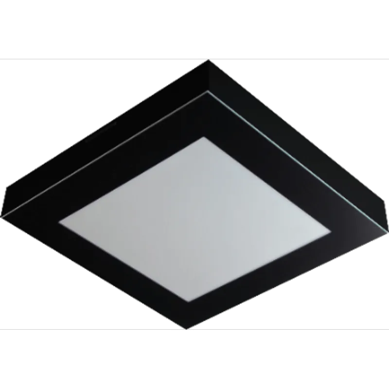 Plafon Led Valencia 25W 36X36 Preto 6500K Bivolt Tualux