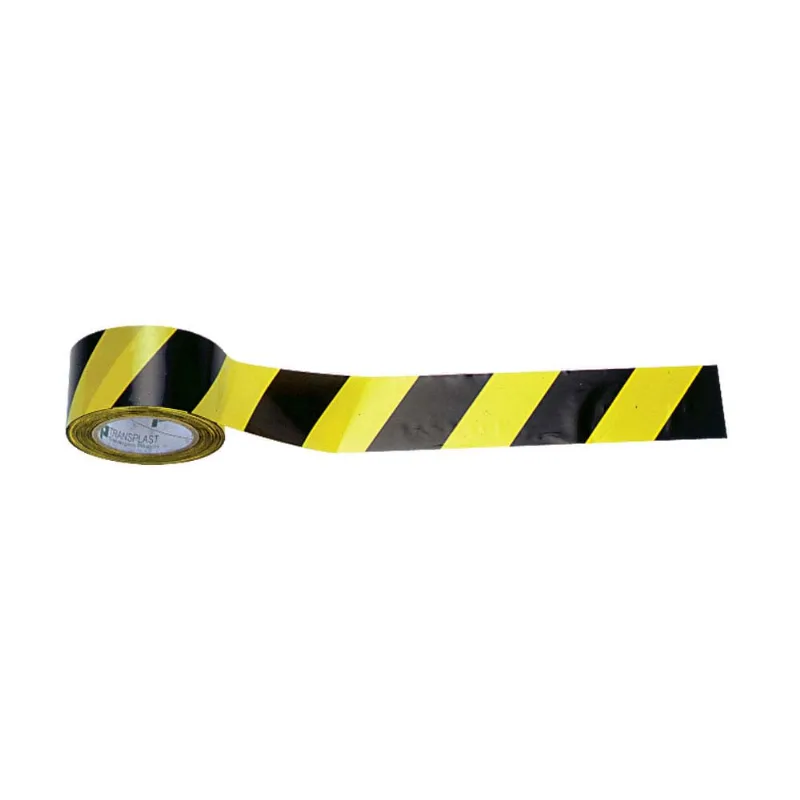 Fita de PVC zebrada amarelo e preto Balaska