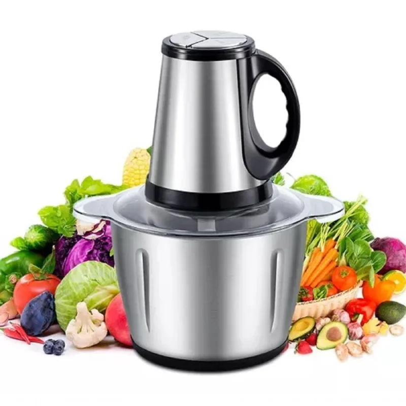 Processador de Alimentos Elétrico Fred Store Inox 3L 2 Velocidades 400W Prata 110V - OUTRAS MARCAS - Informática