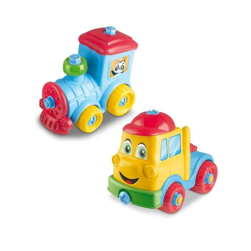 Kit Caminhão e Trem com Adesivos para Personalizar Multicolorido Lua de Cristal