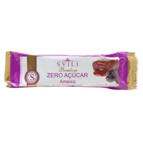 Bombom Ameixa Cream Zero Acucar 42g Svilli - SVILI