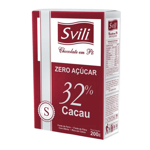 Chocolate Em Po Zero Açucar Svili 200g Fbd Dist - SVILI