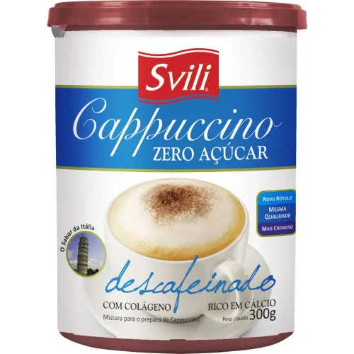 Svili Cappuccino Zero Acucar Descafeinado 300g - SVILI