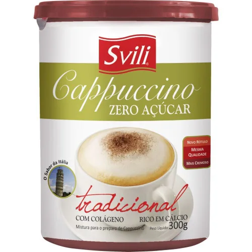 Cappuccino Svili Zero Açucar 6unid 300g - SVILI