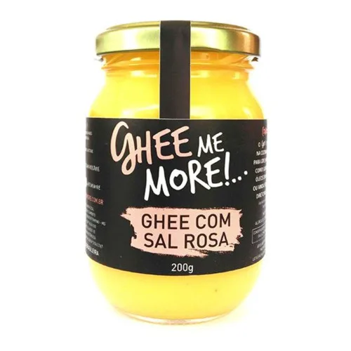 Manteiga Ghee C/ Sal Rosa 200g Ghee Me More - GHEE ME MORE