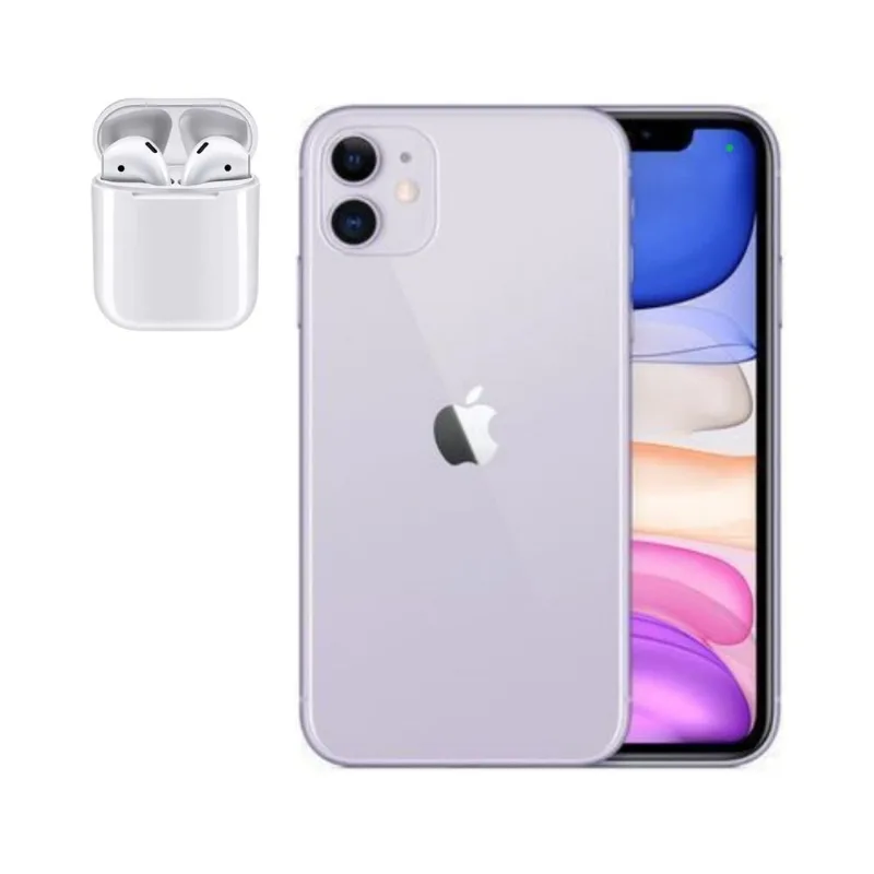 Iphone 11 Apple Lilás 128gb Vitrine + Fone Bluetooth